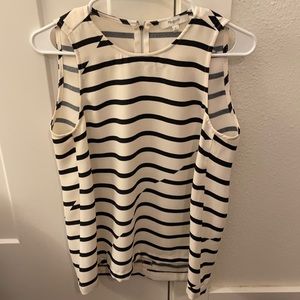 Striped Madewell Sleeveless Shirt